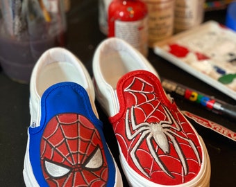 spiderman custom vans