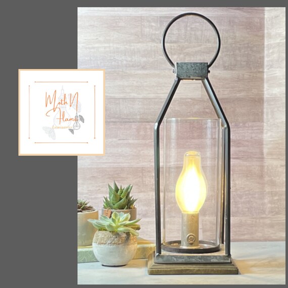 Electric Lanterntable Lampfarmhouse Decorfarmhouse Etsy