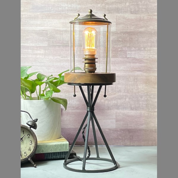 Industrial Lantern Table Lamp