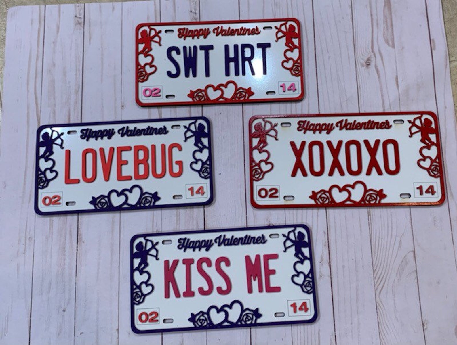 Valentines Gift License Plate Decor Etsy