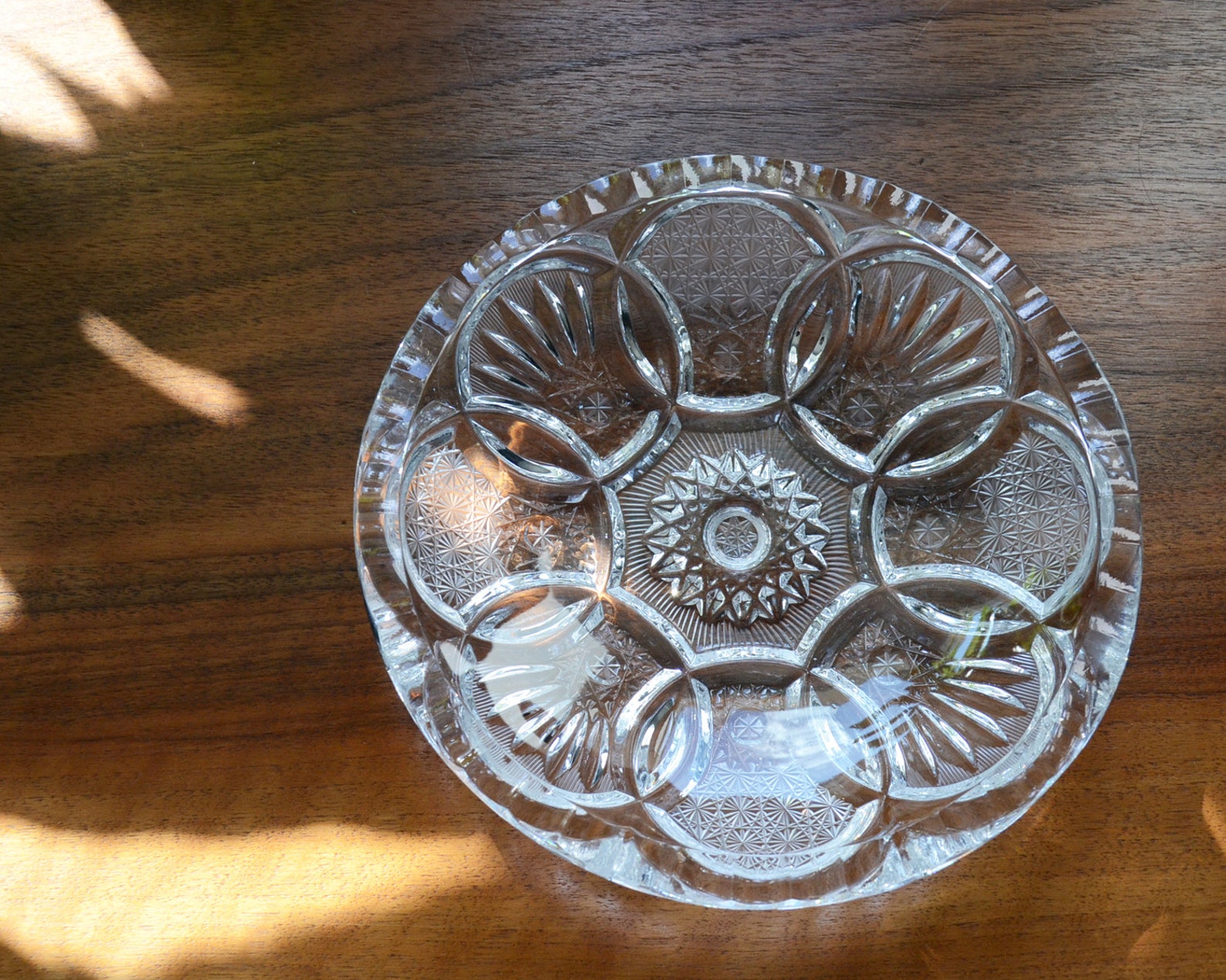 Set of 6 Lead Crystal Dessert Bowls Plates Bowls Glass Etsy