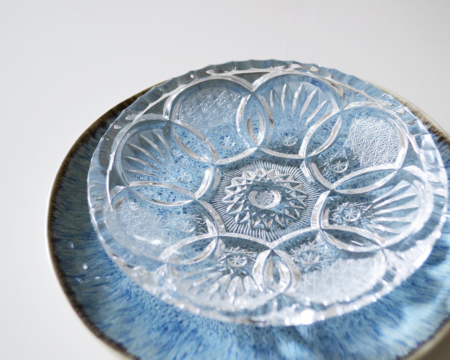 Set of 6 lead crystal dessert bowls plates bowls glass Etsy