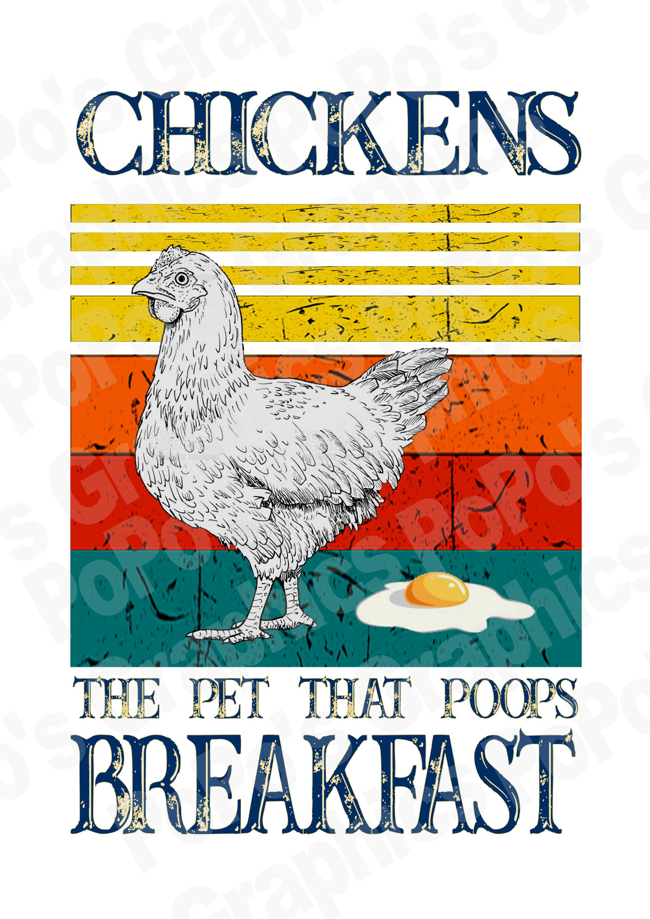 Pollos - La mascota que hace caca Desayuno PNG 300 DPI