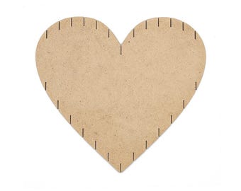 Heart cutout b for macrame