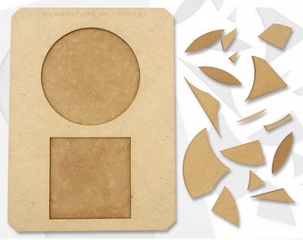 Mathematical wooden game, Squaring the circle