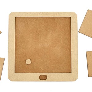 Jeu en bois, curiosité mathématique Le carré manquant