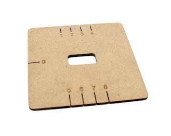 Wooden braiding disc, Kumihimo 9