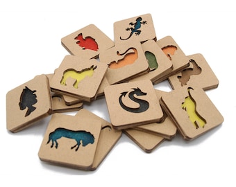 Wooden game, memory 8