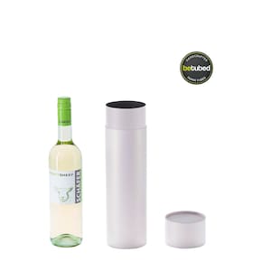 Scatola di cartone - Tubo di carta 315 x 87 Confezione regalo, confezione per bottiglie, confezione regalo rotonda per bottiglie di vino e liquori, 100% carta