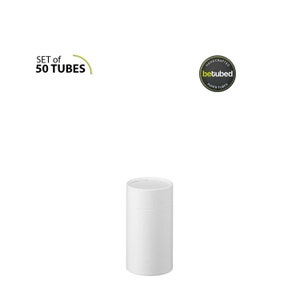 50 latas de papelão 120 x 66 mm Tubos de papel: Lata de papelão branco ecologicamente correta, papel kraft reciclado, adequado para alimentos