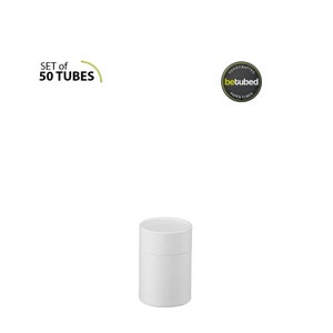 50 envases de cartón 90 x 66 mm - Tubos de papel: Envase de cartón blanco ecológico, papel kraft reciclado, apto para alimentos