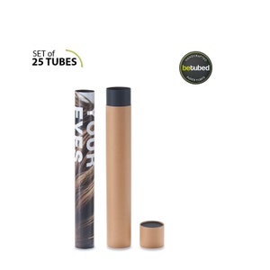 25 verzendrollen 450 x 66 mm - posterrol geschenkdoos, kartonnen doos, ronde geschenkverpakking bijzonder geschikt voor A2, A3 papier