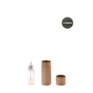 Caja para alimentos 120 x 45 mm: Caja de cartón de color natural respetuosa con el medio ambiente, papel kraft reciclado, apta para alimentos