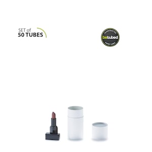 50 cardboard boxes 95 x 45 mm - Paper tubes: Environmentally friendly white cardboard box, recycled kraft paper, suitable for food