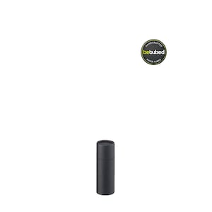 Caja de cartón 90 x 32 mm - Tubo de papel: Caja de cartón negra respetuosa con el medio ambiente, papel kraft reciclado, apto para alimentos