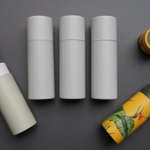 Juego de 3 cajas de cartón redondas para frascos de farmacia, frascos de pipetas y labiales 30 x 90 mm, súper bonitas