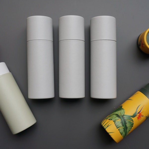 3er  Set runde Pappdose für Apothekerfläschchen,  Pipettenflaschen  und Lippenstifte 30 x 90 mm, superschön