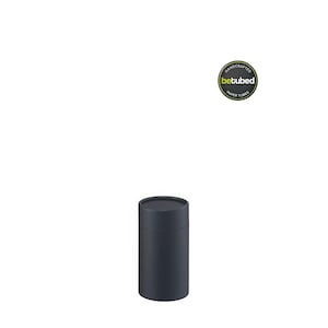 Caja de cartón 120 x 66 mm - Tubo de papel: Caja de cartón negra ecológica, papel kraft reciclado