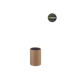 Caja de cartón 90 x 66 mm - Tubo de papel: Caja de cartón respetuosa con el medio ambiente, papel kraft reciclado, apto para alimentos