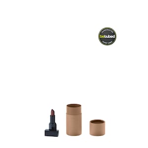 Caja de cartón 95 x 45 mm - Tubo de papel: Caja de cartón kraft 1c respetuosa con el medio ambiente, papel kraft reciclado, apto para alimentos
