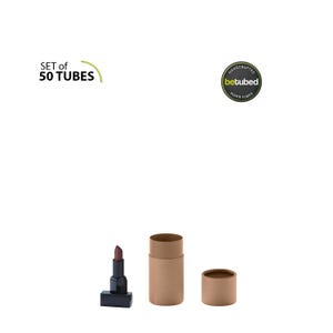 100 botes de cartón 95 x 45 mm - Tubos de papel: bote de cartón kraft 1c ecológico, papel kraft reciclado, apto para alimentos
