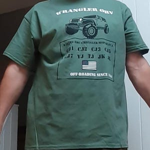Wrangler-T-shirt CJ TJ JK willys, jl, jlu, jk, jku, cj1 cj2 cj3, cj4, cj5, cj7, yj, kriel 1944, 1984,1986,2000, 2005, 2008,2018,2023