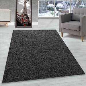 Short Pile Carpet Height 4mm Living Room Carpet Grey -  Finland