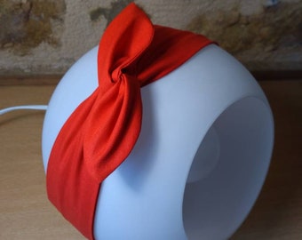 Semi-rigid twist hair headband wire headband plain red