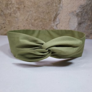 Plain khaki wire pin up headband hairband