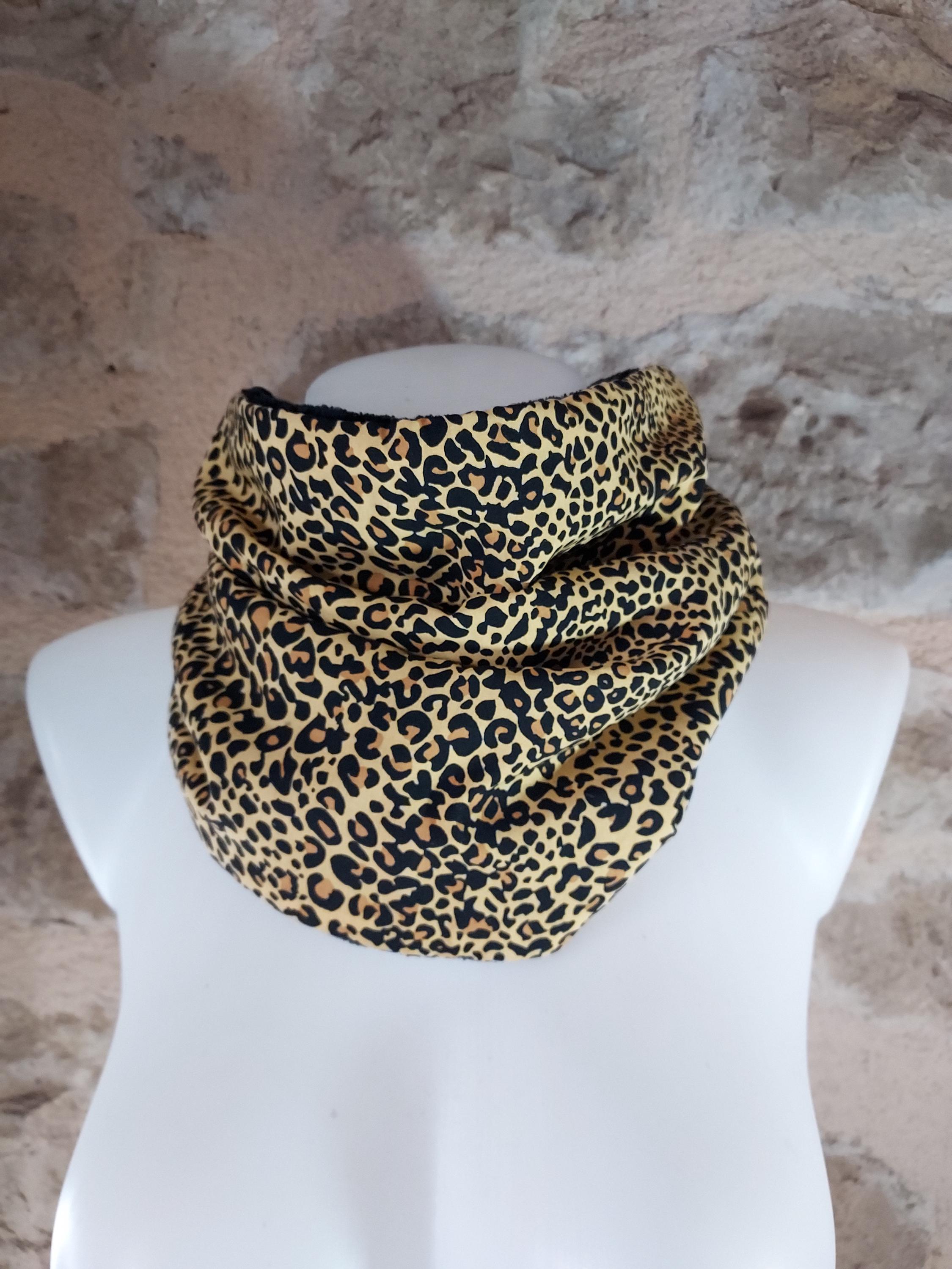 楽天 送料無料にならない Neck Print Leopard Warmer Etsy - Snood Clothing