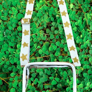 Adjustable Beaded Strap |Perfect for Stadium Bags  Concert- Clear Bags -Game Day Crossbody Sports Team Football Tailgating-STRAP or bag