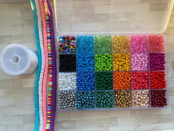 Bead Kit- Seed Bead Kit Spring Friendship Bracelet, Kids Easter