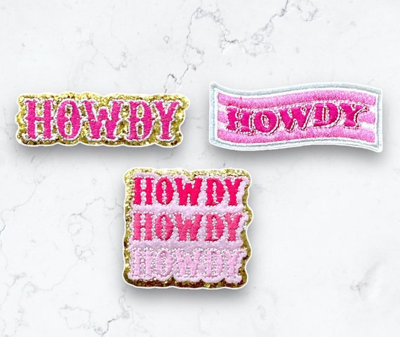 Pink Howdy Patch: Southern Bachelorette Party Iron-On Applique