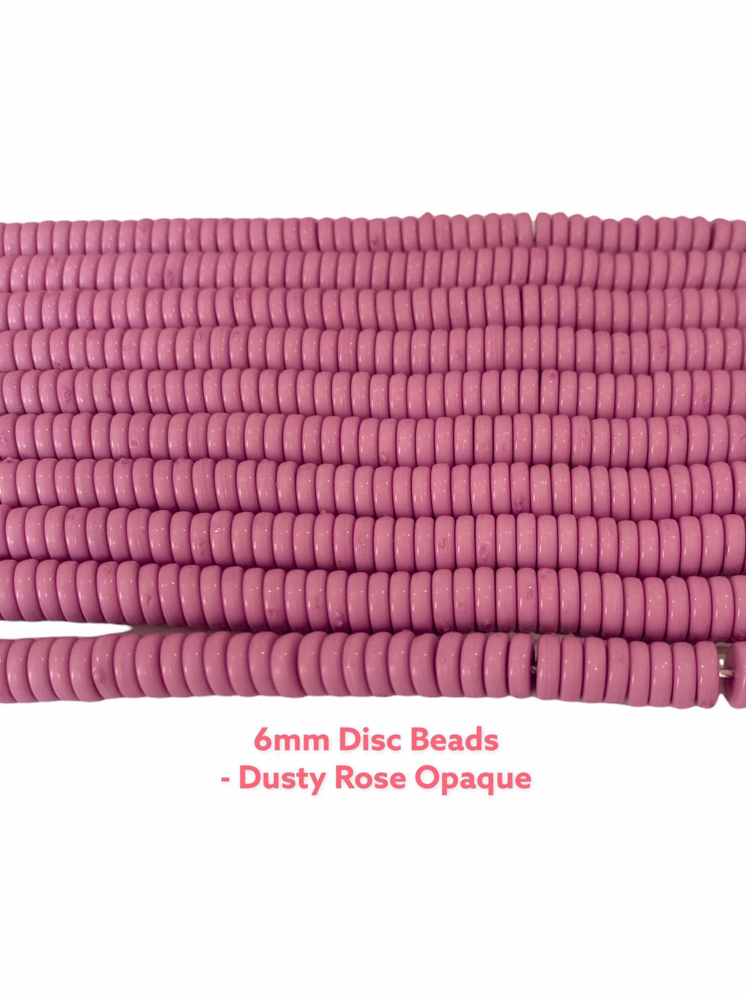 6mm Acrylic Disc Beads Acrylic Flat Beads Resin Bracelet Etsy