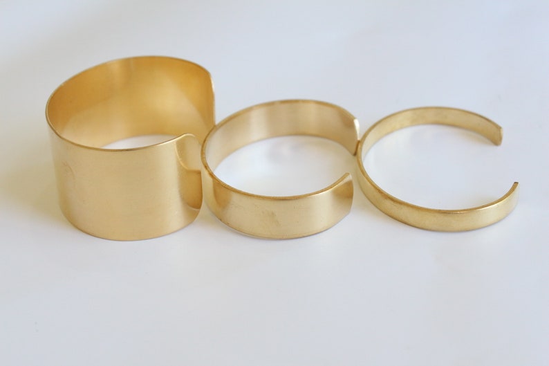 Brass Cuff Bracelet Blanks Florist cuff Crosage Bulk Wholesale Available image 4
