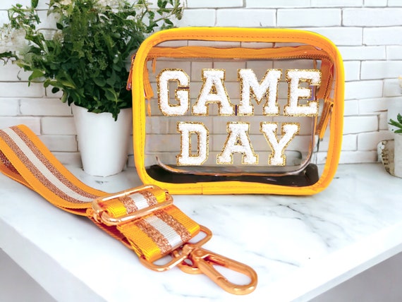 Clear yellow purse sale