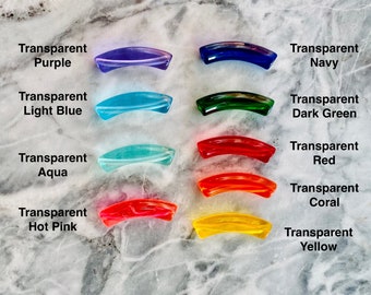 Transparent - Petit tube acrylique de 6 mm (8 mm) Perles en bambou, Perles tubulaires incurvées, Résine, Bracelet jonc en bambou Tube acrylique