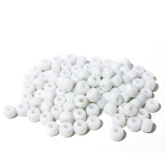 White Agate Gemstone Beads- #75- 20 Beads- 8mm x 6mm- Lurex Cord Bracelet Forte