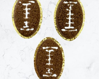 Football  Patch - Iron On 2" Inch Glitter Chenille Patch,  , Football team mom sweatshirt, team shirts