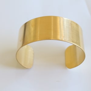 Brass Cuff Bracelet Blanks Florist cuff Crosage Bulk Wholesale Available image 1