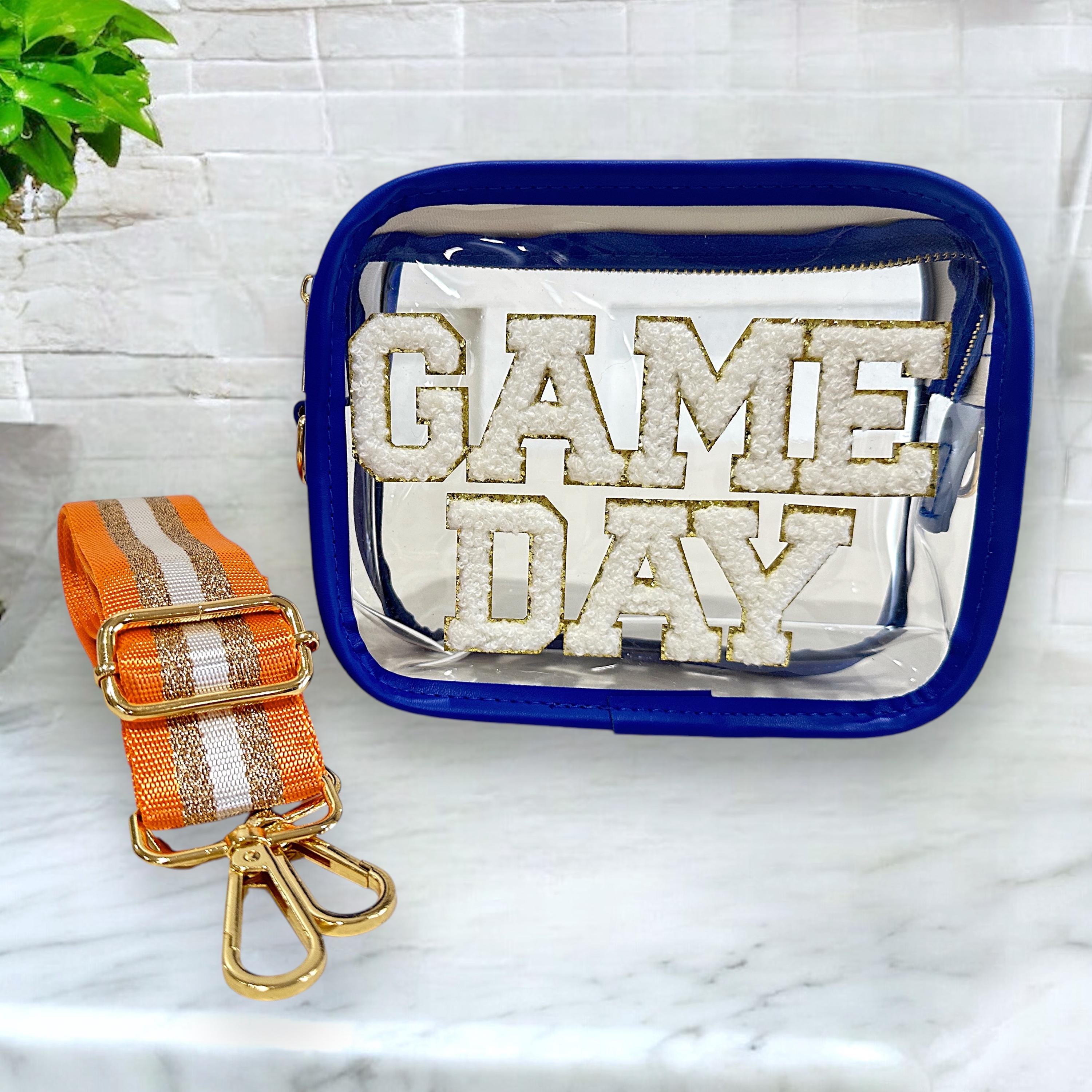 Clear Blue Purse Etsy