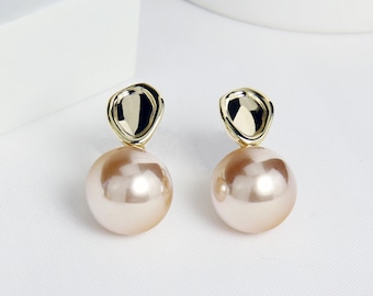 Stud Dangle Earrings Pearl Drop Earrings Sterling Silver S925