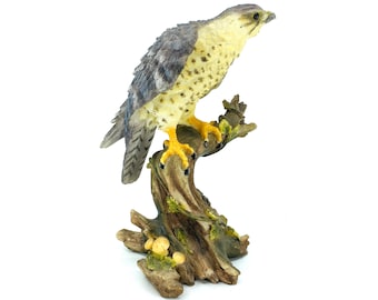 The Peregrine Falcon Figurine | Bird Lover Gift | Miniature Falcon Statue | Wildlife Decor