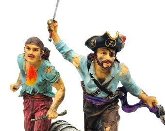 Piratenkrieger Statue | Maritime Dekoration | Sammler Figur