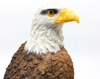 Weißkopfseeadler Statue | Amerikanischer Adler Figur | Adler Dekor | Wilder Vogel Ornament