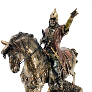 Fatih Sultan Mehmet Statue – Handmade Ottoman Empire Sculpture, Mehmed the Conqueror Collectible