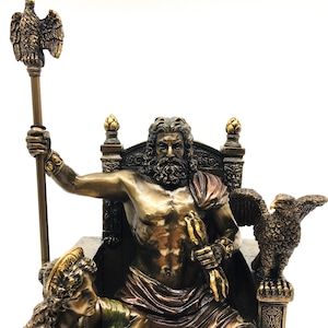 Handcrafted Zeus and Hera Statue – Greek Mythology Figurine | Limited Edition Collectible Decor