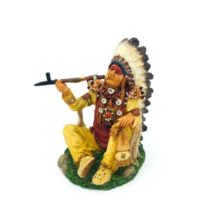 Maglietta Indian Chief Peace Pipe: Nativi Americani, Cotone 100%, Nuova Con Etichette