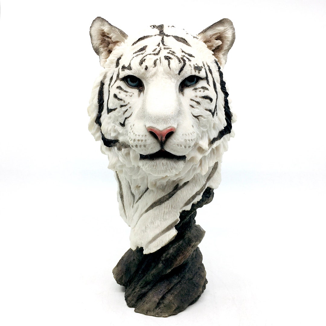 Tiger Head Statue Tiger Bust Tiger Decor Tiger Head Etsy