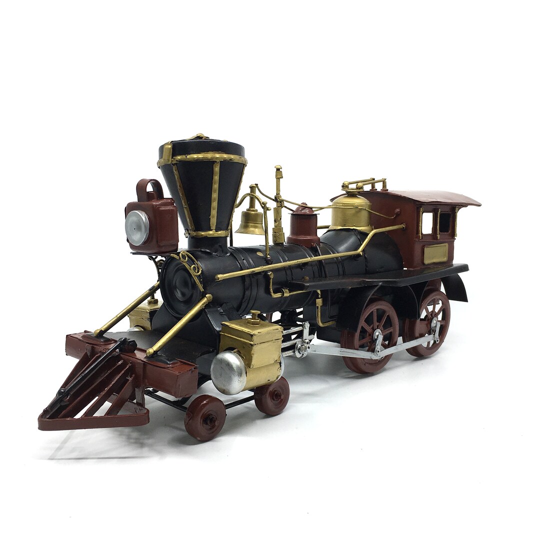 Handmade Metal Train Model | Vintage Locomotive Decor - Etsy